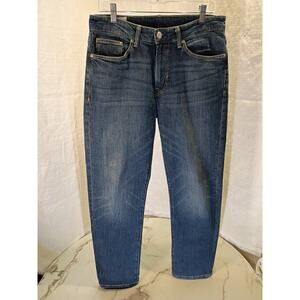 &Denim Jeans Man Straight Size 32 Navy Blue